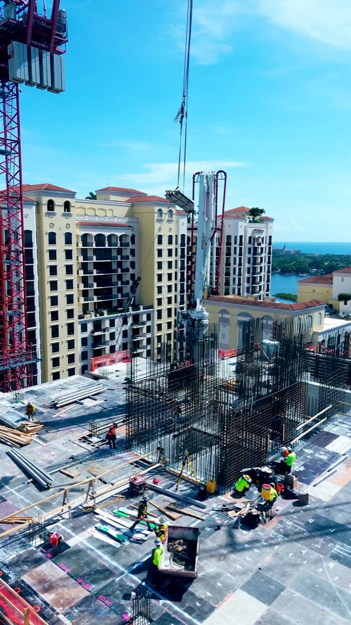 Kast Construction: A high-rise build, from the air and on the deck.
